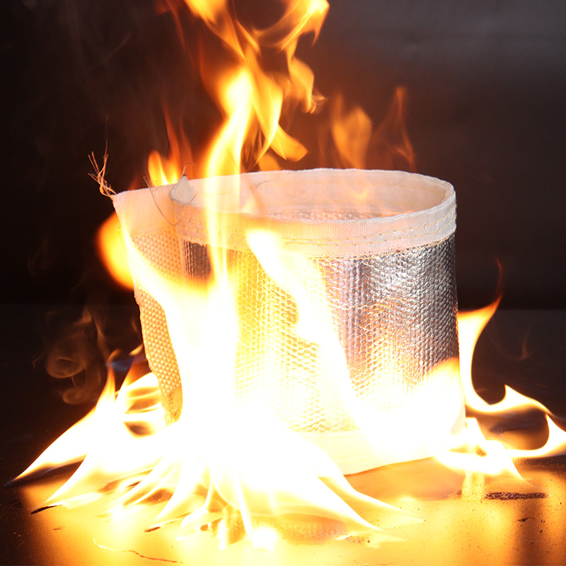 Aluminiumfolie glasvezelhuls met klittenband Aluminiumfolie glasvezelhuls met klittenband