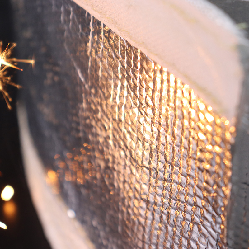 Aluminiumfolie glasvezelhuls met klittenband Aluminiumfolie glasvezelhuls met klittenband