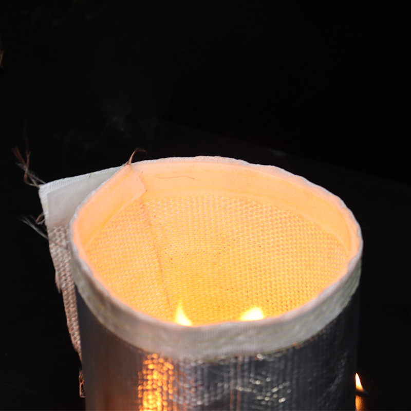 Aluminiumfolie glasvezelhuls met klittenband Aluminiumfolie glasvezelhuls met klittenband